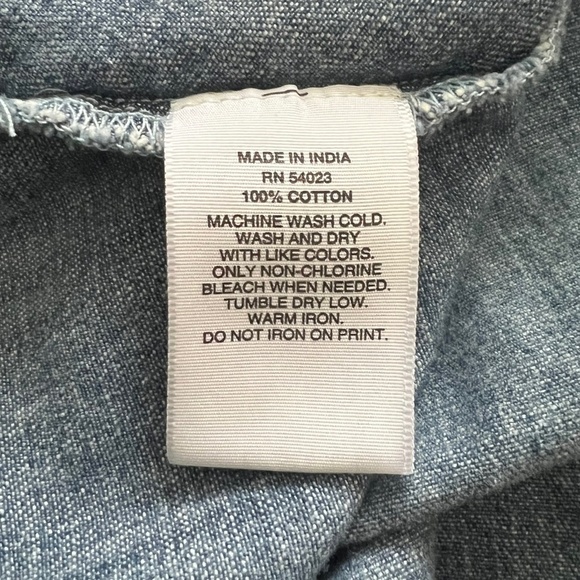 Gap Women's Denim A-Line Mini Dress Size 0 - Picture 5 of 9